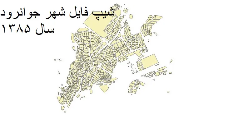 دانلود شیپ فایل بلوک آماری شهر جوانرود