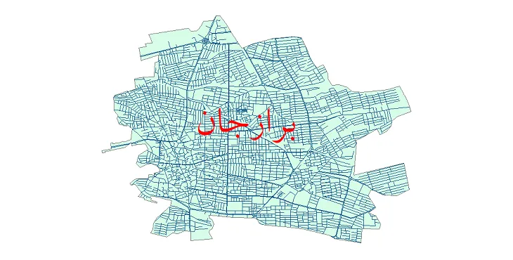 دانلود نقشه شیپ فایل شبکه معابر شهر برازجان