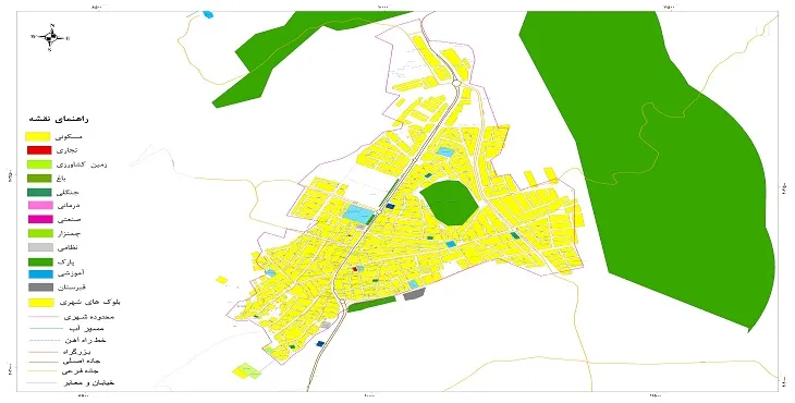 نقشه شیپ فایل (GIS) شهر ربط 1404 + عکس با کیفیت