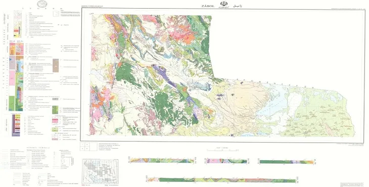 نقشه زمین‌ شناسی محدوده شهری زابل + تصویر با کیفیت بالا