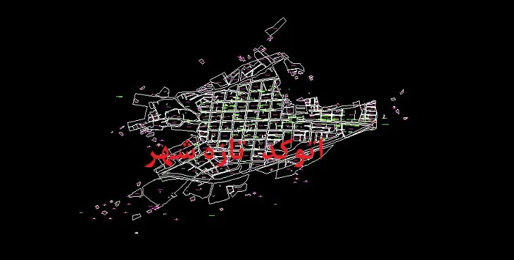 دانلود نقشه اتوکد شهر تازه شهر