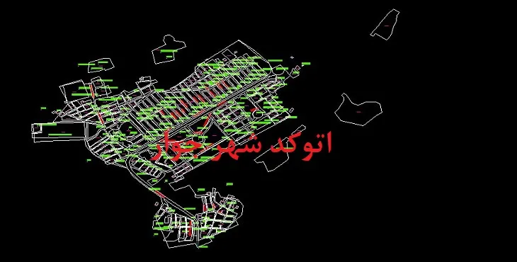 دانلود نقشه اتوکد شهر چوار