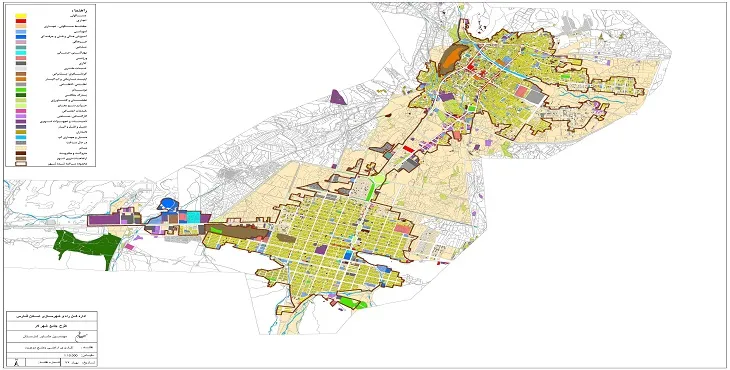 دانلود نقشه کاربری اراضی شهر لار | وضع موجود+پیشنهادی