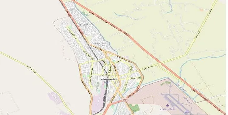 دانلود نقشه شهر اندیمشک + pdf با کیفیت بالا