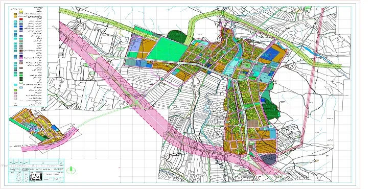 دانلود نقشه کاربری اراضی شهر بوئین میاندشت | وضع موجود+پیشنهادی