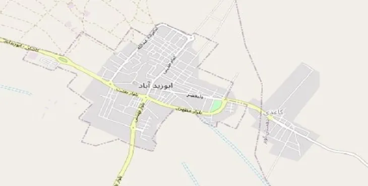 دانلود نقشه شهر ابوزیدآباد + pdf با کیفیت بالا