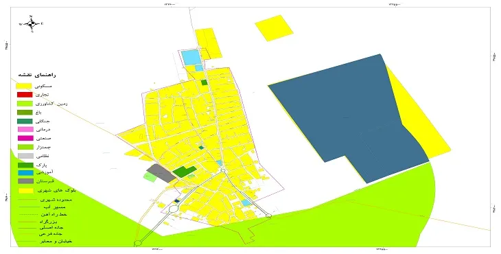 جدیدترین نقشه شهر سفیدسنگ | قابل چاپ + کیفیت بالا