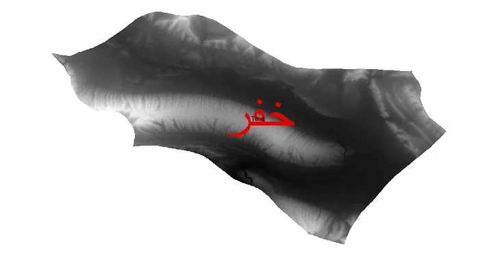 دانلود نقشه دم (DEM) شهرستان خفر | دقت 30 متر