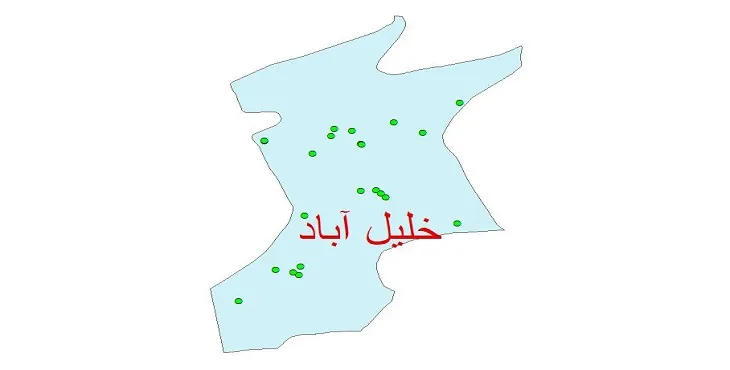 دانلود نقشه شیپ فایل کیفیت آب چاه های شهرستان خلیل آباد