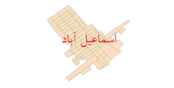 دانلود نقشه شیپ فایل شبکه معابر شهر اسماعیل آباد
