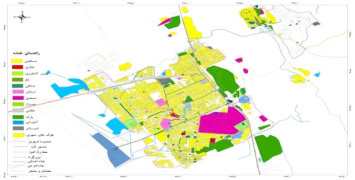 نقشه شیپ فایل (GIS) شهر امیدیه 1404 + عکس با کیفیت