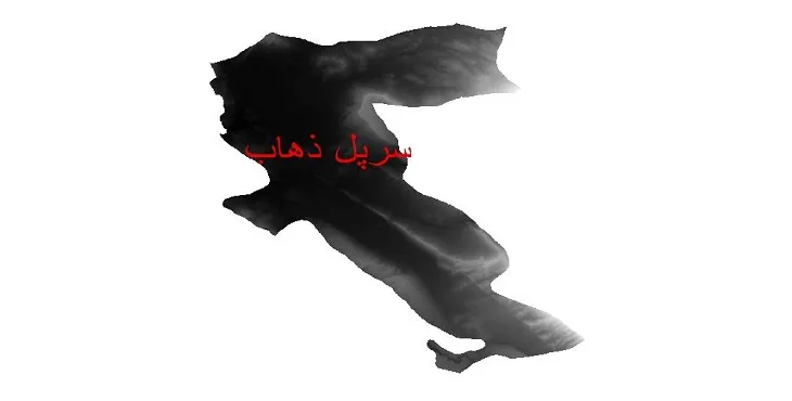 دانلود نقشه دم (DEM) شهرستان سرپل ذهاب | دقت 30 متر