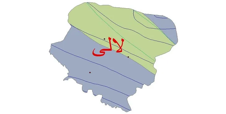نقشه شیپ‌ فایل اقلیم‌شناسی شهرستان لالی + 7 لایه اقلیمی