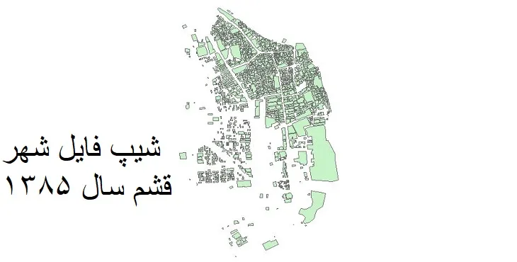 دانلود شیپ فایل بلوک آماری شهر قشم