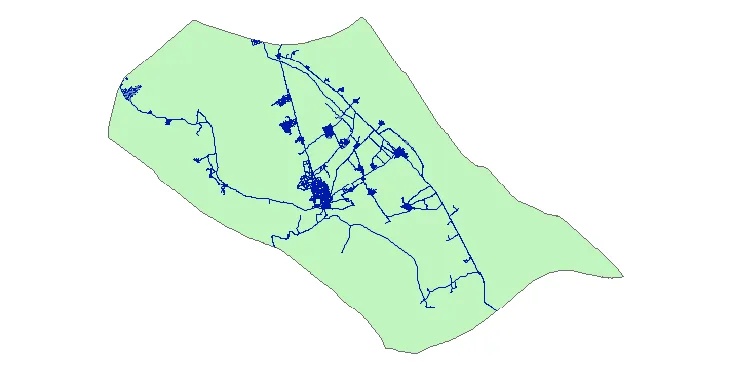 جدیدترین نقشه شیپ فایل راه های شهرستان کوار + PDF