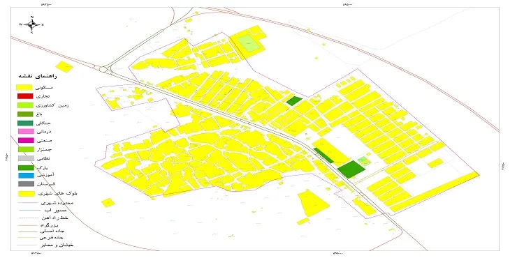 نقشه شیپ فایل (GIS) شهر دوراهک 1404 + عکس با کیفیت