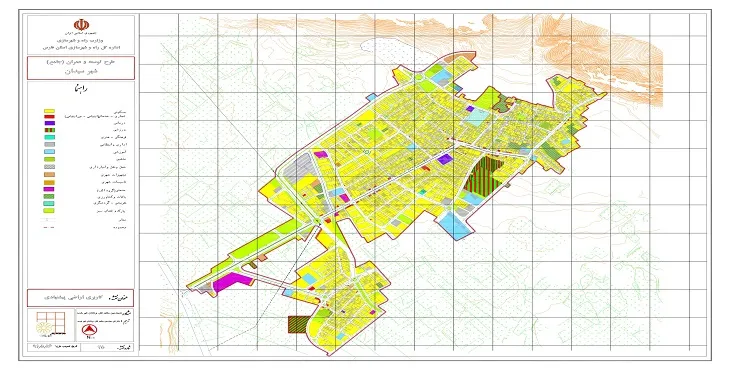 دانلود نقشه کاربری اراضی شهر سیدان | وضع موجود+پیشنهادی