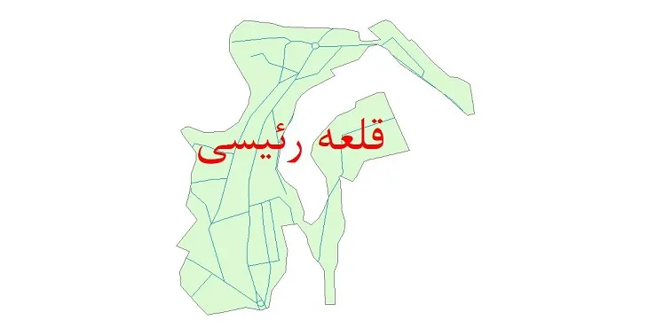 دانلود نقشه شیپ فایل شبکه معابر شهر قلعه رئیسی