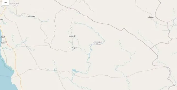 دانلود نقشه شهرستان بشاگرد + pdf با کیفیت بالا