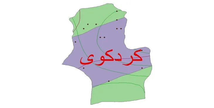 نقشه شیپ‌ فایل اقلیم‌شناسی شهرستان کردکوی + 7 لایه اقلیمی