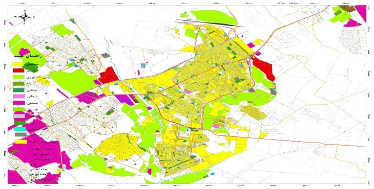 نقشه شیپ فایل (GIS) شهر اسلامشهر 1404 + عکس با کیفیت