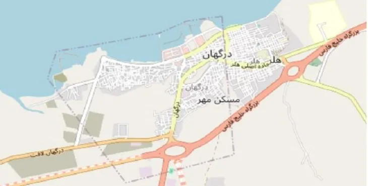 دانلود نقشه شهر درگهان + pdf با کیفیت بالا