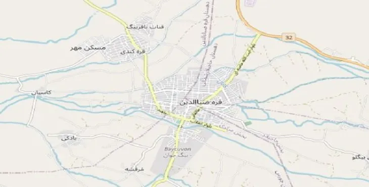 دانلود نقشه شهر قره ضیاءالدین + pdf با کیفیت بالا