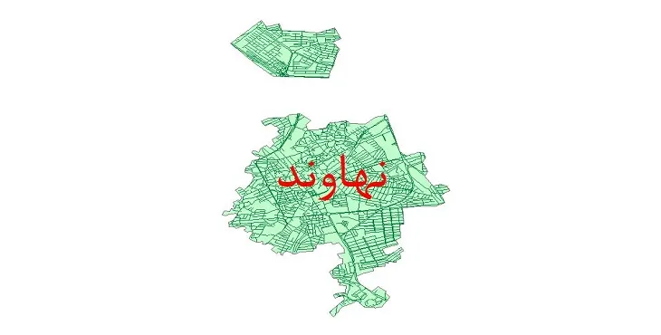 دانلود نقشه شیپ فایل شبکه معابر شهر نهاوند