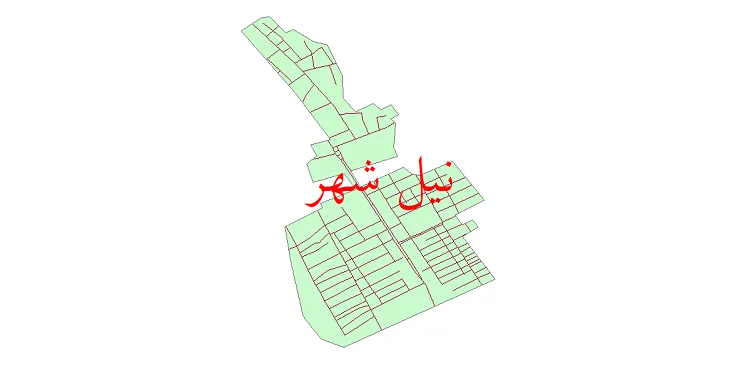 دانلود نقشه شیپ فایل شبکه معابر شهر نیل شهر