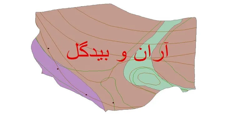 نقشه شیپ‌ فایل اقلیم‌شناسی شهرستان آران و بیدگل + 7 لایه اقلیمی