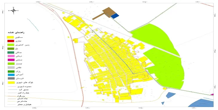 جدیدترین نقشه شهر اختیارآباد | قابل چاپ + کیفیت بالا