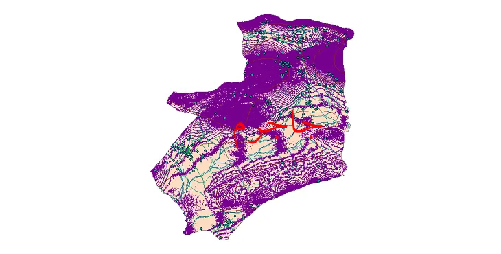 دانلود نقشه های شیپ فایل شهرستان جاجرم + کاملترین لایه GIS