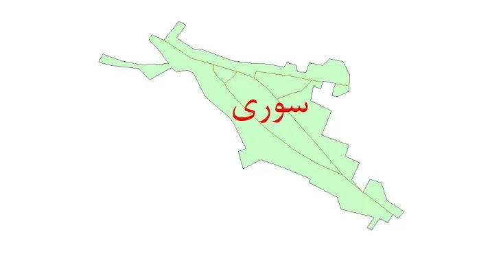 دانلود نقشه شیپ فایل شبکه معابر شهر سوری