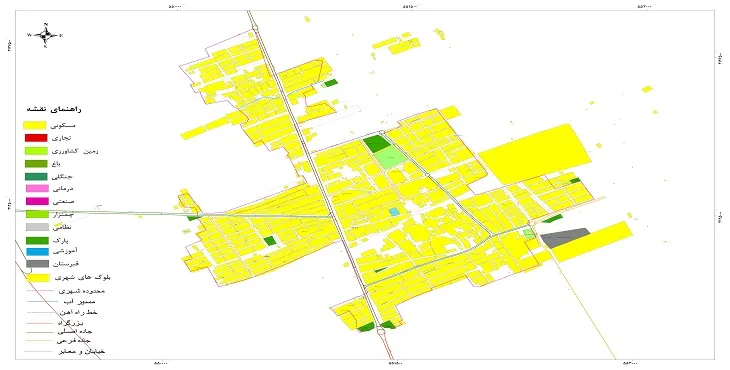 نقشه شیپ فایل (GIS) شهر کاکی 1404 + عکس با کیفیت