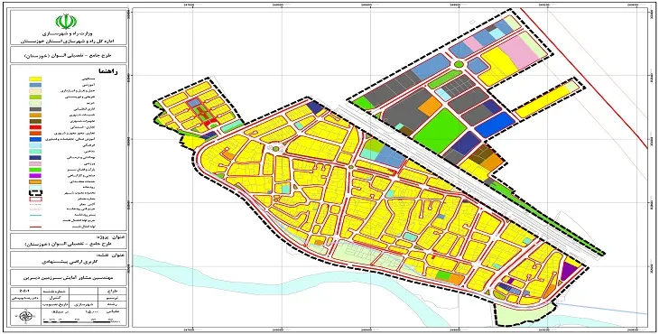 دانلود نقشه کاربری اراضی پیشنهادی طرح جامع-تفصیلی شهر الوان