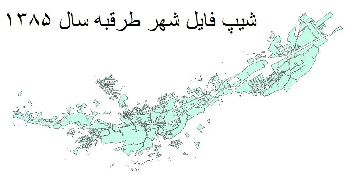 دانلود شیپ فایل بلوک آماری شهر طرقبه