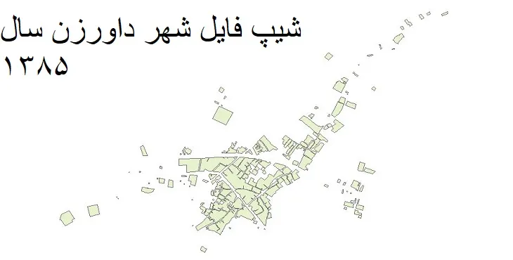 دانلود شیپ فایل بلوک آماری شهر درگز
