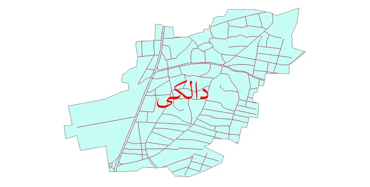 دانلود نقشه شیپ فایل شبکه معابر شهر دالکی