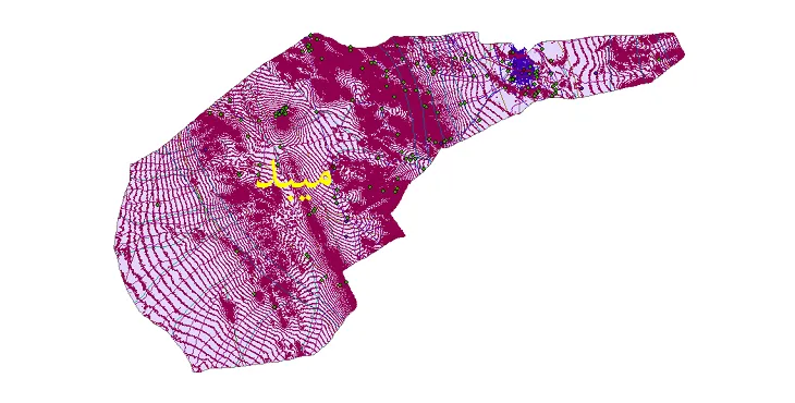 دانلود نقشه های شیپ فایل شهرستان میبد + کاملترین لایه GIS