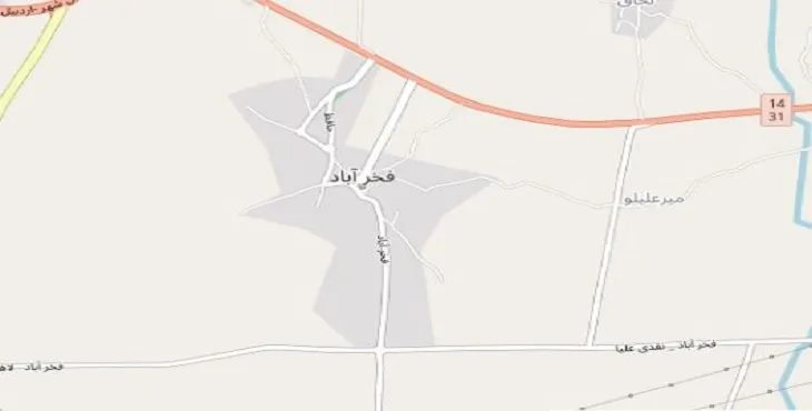 دانلود نقشه شهر فخرآباد + pdf با کیفیت بالا