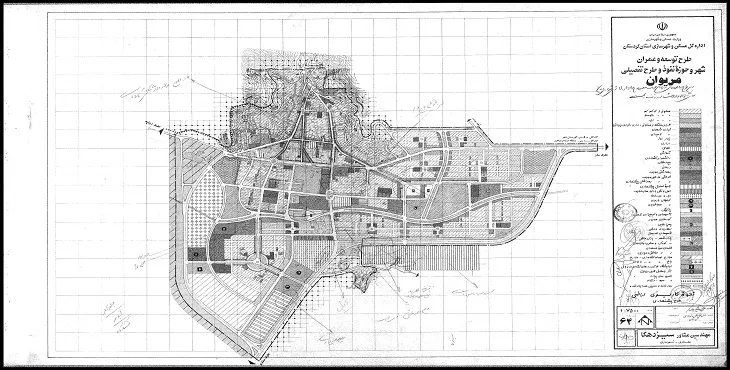  دانلود طرح جامع شهر مریوان سال 67 + آلبوم نقشه ها