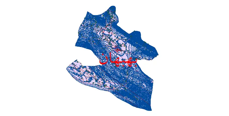 دانلود نقشه های شیپ فایل شهرستان بهبهان + کاملترین لایه GIS