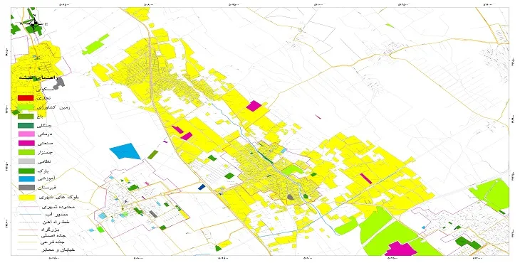 نقشه شیپ فایل (GIS) شهر صباشهر 1404 + عکس با کیفیت