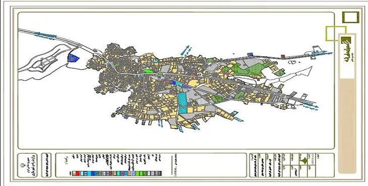 دانلود نقشه کاربری اراضی شهر لاهرود | وضع موجود+پیشنهادی
