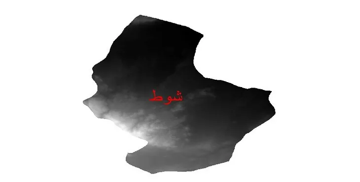 دانلود نقشه دم (DEM) شهرستان شوط | دقت 30 متر