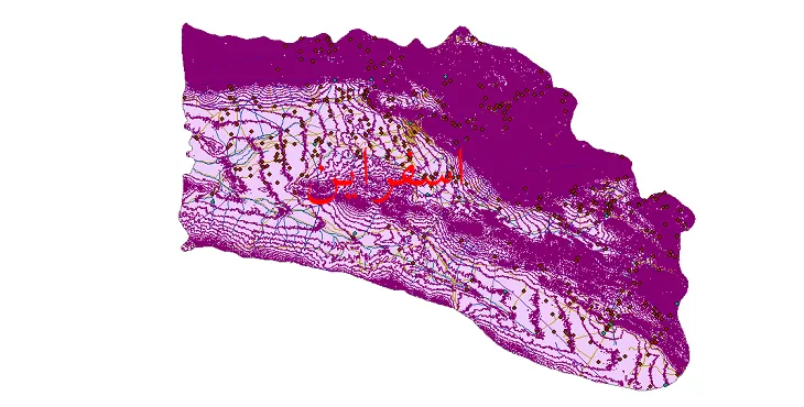 دانلود نقشه های شیپ فایل شهرستان اسفراین + کاملترین لایه GIS