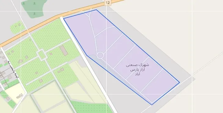 دانلود نقشه شهرک صنعتی آراز پارس آباد + pdf با کیفیت بالا