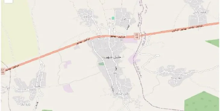 دانلود نقشه خلیل شهر + pdf با کیفیت بالا