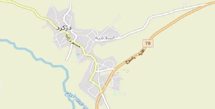 دانلود نقشه شهر دژکرد + pdf با کیفیت بالا