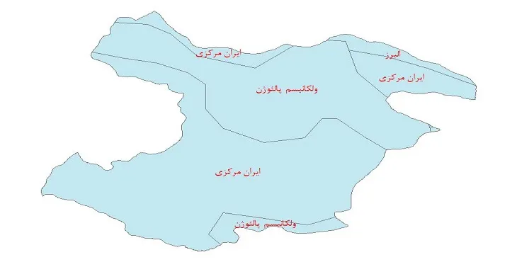 دانلود نقشه شیپ فایل (لایه GIS) ساختار زمین ساختی استان قزوین